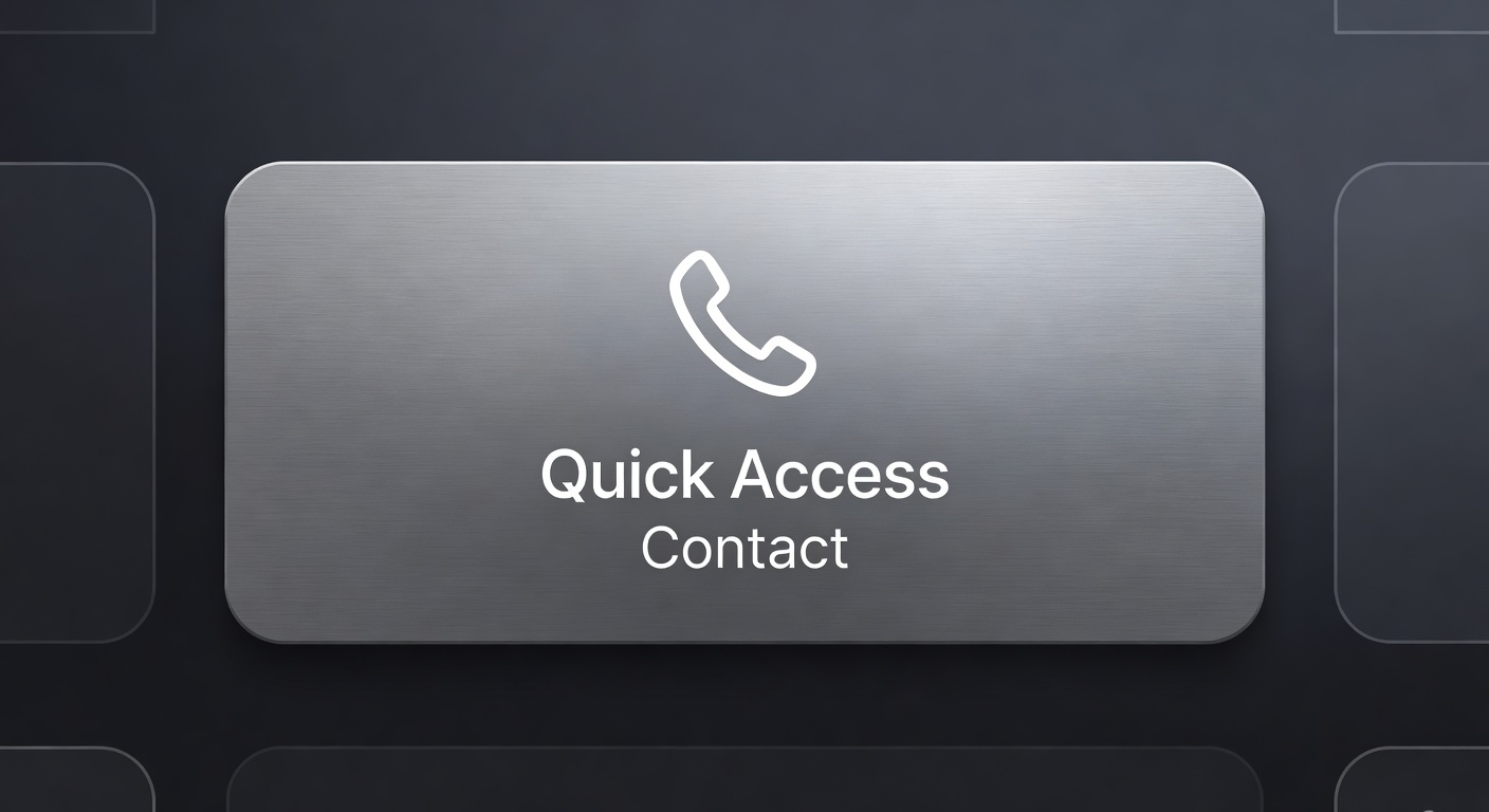 Quick Contact Button
